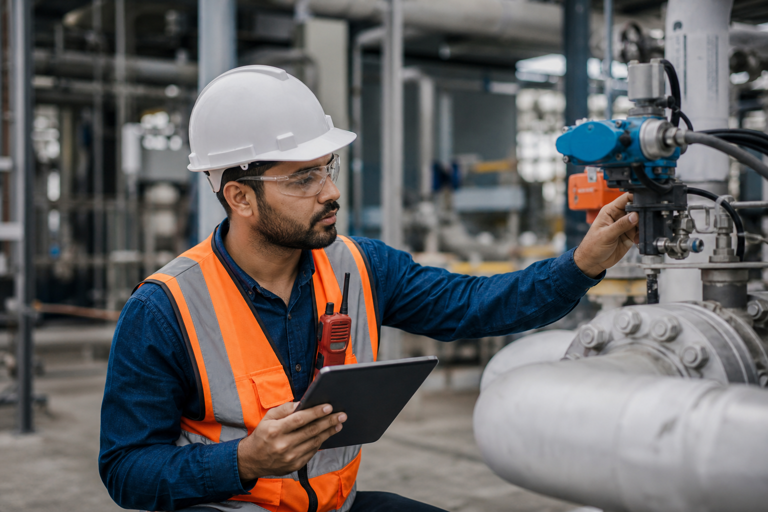Industrial Field Service Scene